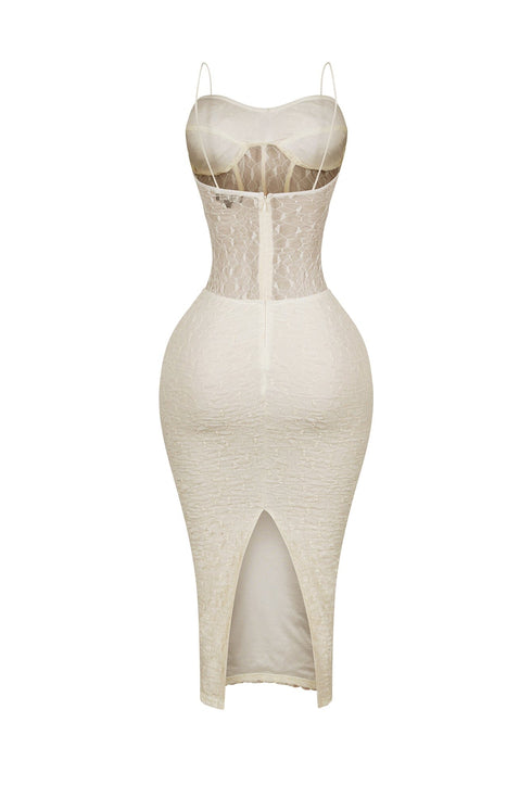 Elaine Mesh Lace Corset Dress